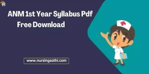 ANM 1st Year Syllabus Pdf