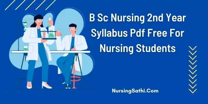 B Sc Nursing 2nd Year Syllabus Pdf