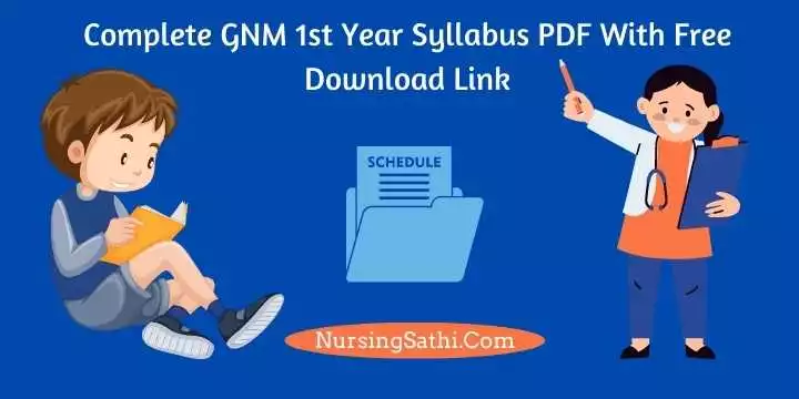 GNM 1st Year Syllabus