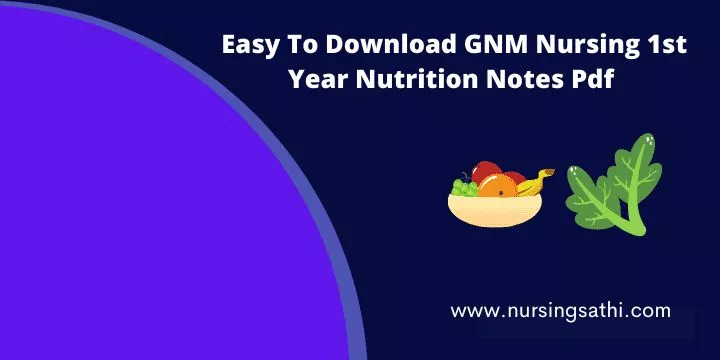 Nutrition Notes Pdf